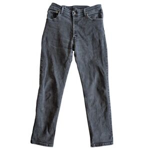 90's Vintage Mustang 33 X 32 Grey Cotton Denim Straight Leg Men's Jeans